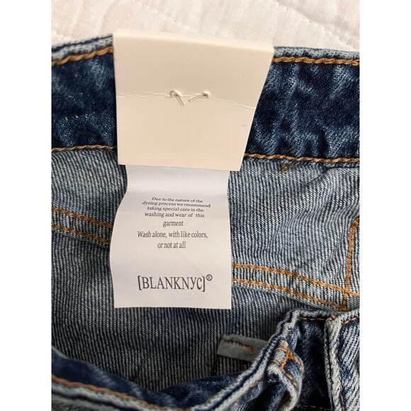 BLANK NYC Women's The Lexington Slim Straight denim jeans Med Wash Sz 27 - Picture 7 of 11